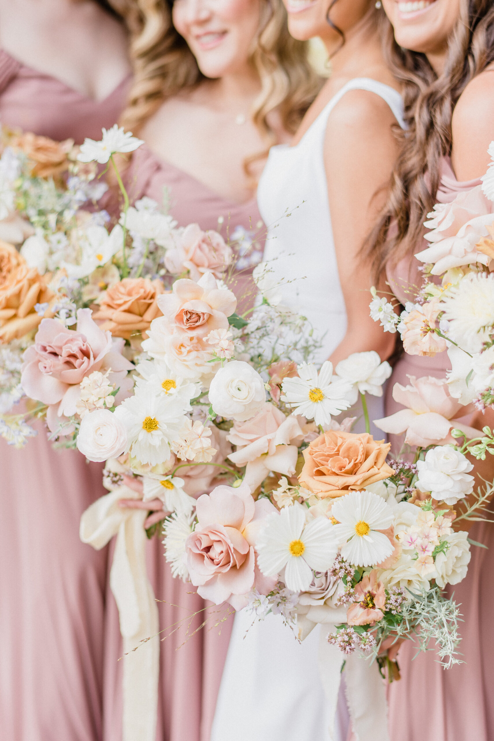 Hung & Gather Bridesmaid Bouquets at Cambium Farms, Caledon by Jenn Kavanagh Photography